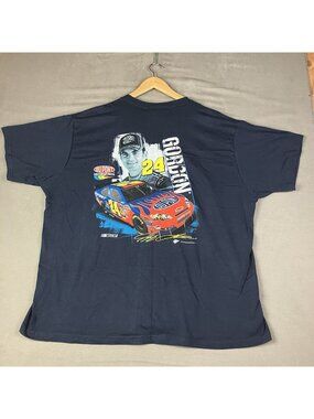 Vintage Jeff Gordon Graphic T Shirt Men’s Size XXL Navy Winners Circle